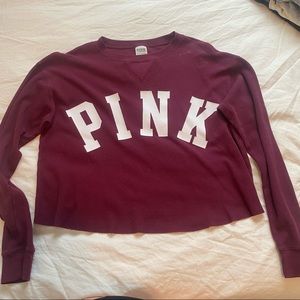 PINK cropped long sleeve !!
